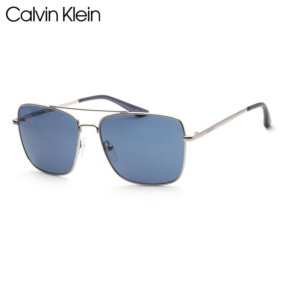 Lentes de Sol Calvin Klein para Hombre CK19136S-045 Plateado Azul